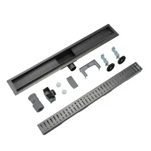 Душовий трап GAPPO G88007-39, 70х800мм, нержавіюча сталь, Gungrey №2