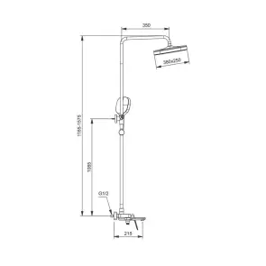 Душевая система GAPPO G2428, 3 функции, латунь, хром №3