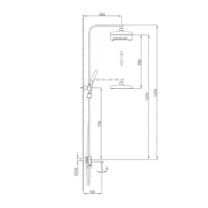 Душевая система FRAP F2490, 3 функции, поворотный излив, латунь, хром №3