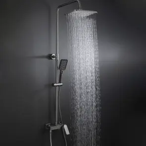 Душова система FRAP F2486-9, 3 функції, поворотний вилив, латунь, збройова сталь №2