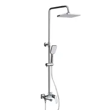 Душевая система FRAP F2486, 3 функции, поворотный излив, латунь, хром