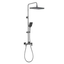 Душевая система FRAP F2484-9, 3 функции, оружейная сталь