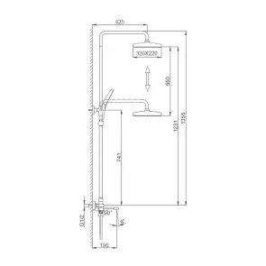 Душевая система FRAP F2484-9, 3 функции, оружейная сталь №2
