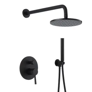Душева система WEZER EKO17B-01-BLACK, нержавіюча сталь, чорний №1