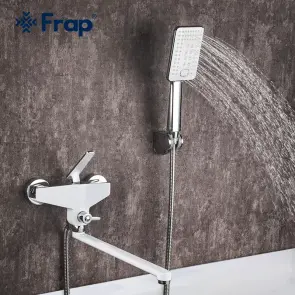 Frap F2258 Смеситель для ванны, белый/хром №2