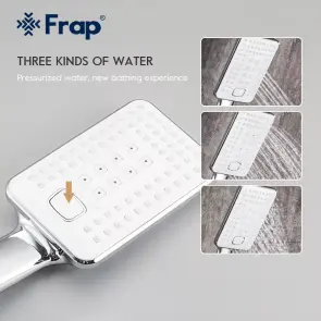 Frap F2258 Смеситель для ванны, белый/хром №5
