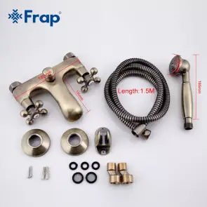 Frap F3019-4 смеситель для ванны, бронза №7