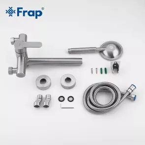Смеситель для ванны Frap F32801, нержавеющая сталь. №5
