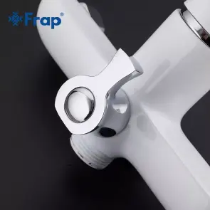 Смеситель для ванны Frap F2231, белый/хром №3