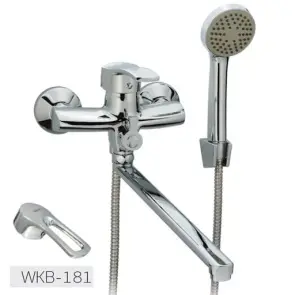 Змішувач для ванни WEZER JXD7-B181, хром №2