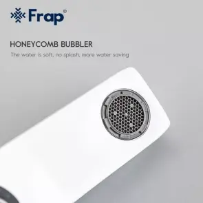 Змішувач для ванни Frap F3258, білий/хром №3