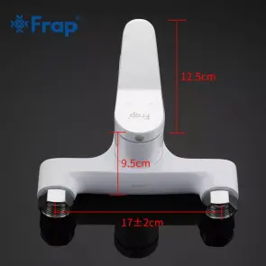 Смеситель для ванны Frap F3245, белый/хром №6