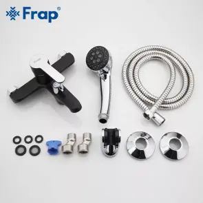 Frap F3242 Смеситель для ванны, черный/хром №4