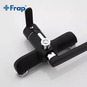Frap F2242 Смеситель для ванны, черный/хром №4