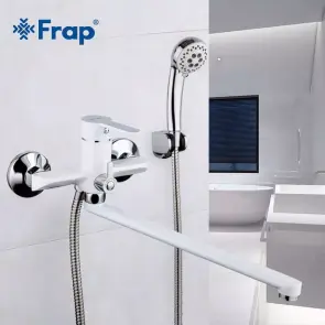 Frap F2241 Смеситель для ванны, белый/хром №3
