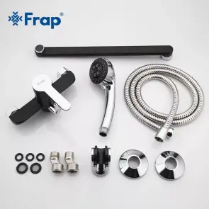 Frap F2242 Смеситель для ванны, черный/хром №5