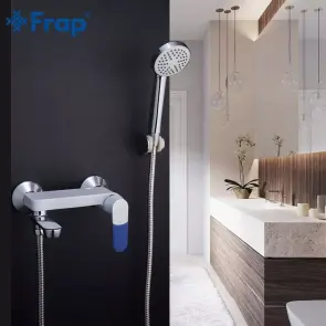 Смеситель для ванны Frap F3234, белый/хром №3