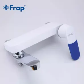 Смеситель для ванны Frap F3234, белый/хром №5