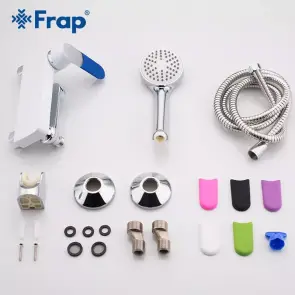 Смеситель для ванны Frap F3234, белый/хром №7