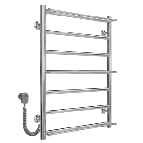 Полотенцесушитель электрический Ladder П7 500х700 Deffi нержавеющая сталь (Хром, EF16, Левое подключение) №2