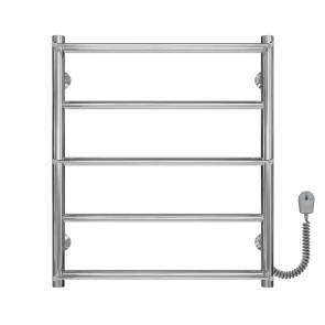 Рушникосушарка електрична Ladder П5 500х600 Deffi нержавіюча сталь (Хром, EF16, Праве підключення) №1