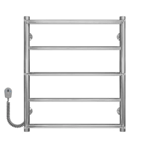 Рушникосушарка електрична Ladder П5 500х600 Deffi нержавіюча сталь (Хром, EF16, Ліве підключення) №1