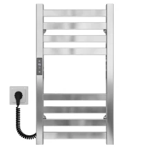 Полотенцесушитель электрический Magnus П8 200х600 Deffi нержавеющая сталь (Хром, JD04, Левое подключение)