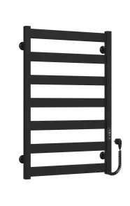 Рушникосушарка електрична Harmony П7 500х800 Deffi фарбована сталь (Чорний, JD04, Праве підключення) №2