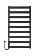 Рушникосушарка електрична Harmony П9 500х1000 Deffi фарбована сталь (Чорний, JD04, Ліве підключення)