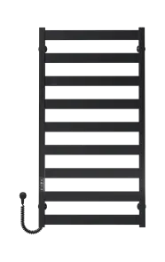 Рушникосушарка електрична Harmony П9 500х1000 Deffi фарбована сталь (Чорний, JD04, Ліве підключення) №1