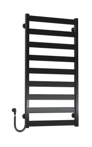 Рушникосушарка електрична Harmony П9 500х1000 Deffi фарбована сталь (Чорний, JD04, Ліве підключення) №2