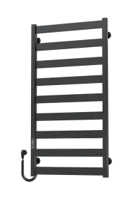Рушникосушарка електрична Harmony П9 500х1000 Deffi фарбована сталь (Чорний, JD04, Ліве підключення) №3