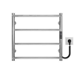 Рушникосушарка електрична Ladder П4 400х500 Deffi нержавіюча сталь (Хром, JD03, Праве підключення) №1