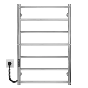 Рушникосушарка електрична Ladder П7 500х800 Deffi нержавіюча сталь (Хром, JD03, Ліве підключення) №1