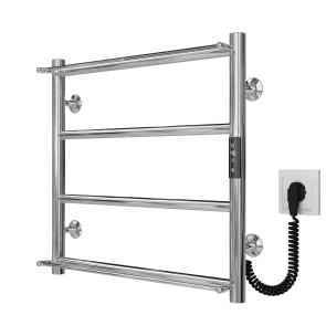 Рушникосушарка електрична Ladder П4 400х500 Deffi нержавіюча сталь (Хром, JD03, Праве підключення) №2