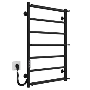 Рушникосушарка електрична Ladder П7 500х800 Deffi нержавіюча сталь (Чорний, JD03, Ліве підключення) №2