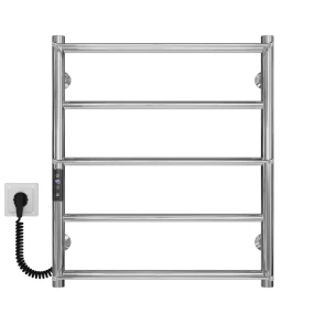 Рушникосушарка електрична Ladder П5 500х600 Deffi нержавіюча сталь (Хром, JD03, Ліве підключення) №1