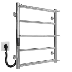 Рушникосушарка електрична Ladder П5 500х600 Deffi нержавіюча сталь (Хром, JD03, Ліве підключення) №2