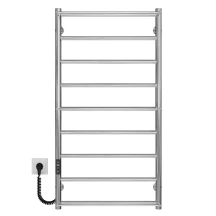 Полотенцесушитель электрический Ladder П9 500х1000 Deffi нержавеющая сталь (Хром, JD03, Левое подключение)