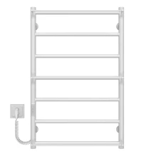 Полотенцесушитель электрический Ladder П7 500х800 Deffi нержавеющая сталь (Белый, WD03, Левое подключение)