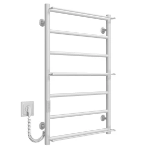Полотенцесушитель электрический Ladder П7 500х800 Deffi нержавеющая сталь (Белый, WD03, Левое подключение) №2