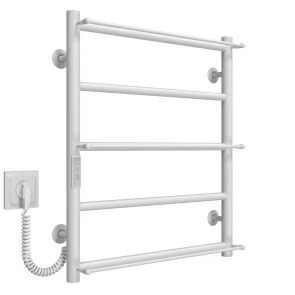 Рушникосушарка електрична Ladder П5 500х600 Deffi нержавіюча сталь (Білий, WD03, Ліве підключення) №2