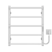 Полотенцесушитель электрический Ladder П5 500х600 Deffi нержавеющая сталь (Белый, WD03, Правое подключение)