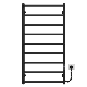 Рушникосушарка електрична Ladder П9 500х1000 Deffi нержавіюча сталь (Чорний, JD03, Праве підключення) №1