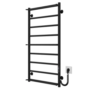 Рушникосушарка електрична Ladder П9 500х1000 Deffi нержавіюча сталь (Чорний, JD03, Праве підключення) №2