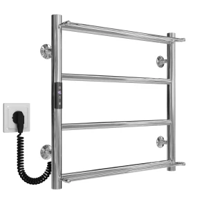 Рушникосушарка електрична Ladder П4 400х500 Deffi нержавіюча сталь (Хром, JD03, Ліве підключення) №2