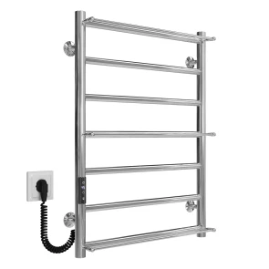 Полотенцесушитель электрический Ladder П7 500х700 Deffi нержавеющая сталь (Хром, JD03, Левое подключение) №2