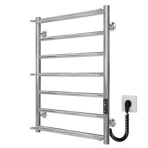 Рушникосушарка електрична Ladder П7 500х700 Deffi нержавіюча сталь (Хром, JD03, Праве підключення) №2