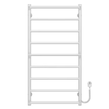 Полотенцесушитель электрический Ladder П9 500х1000 Deffi нержавеющая сталь (Белый, EF16, Правое подключение)