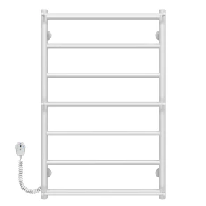 Полотенцесушитель электрический Ladder П7 500х800 Deffi нержавеющая сталь (Белый, EF16, Левое подключение) №1